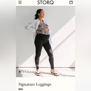 Storq leggings in black (maternity and postpartum)